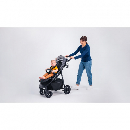 Carucior sport, Lionelo, Natt, De la nastere, Cu accesorii si capotina XXL reglabila, 0 - 22 kg, Conform cu standardele europene de securitate EN1888-1, EN1888-2, Verde [32]