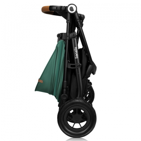 Carucior sport, Lionelo, Natt, De la nastere, Cu accesorii si capotina XXL reglabila, 0 - 22 kg, Conform cu standardele europene de securitate EN1888-1, EN1888-2, Verde [17]