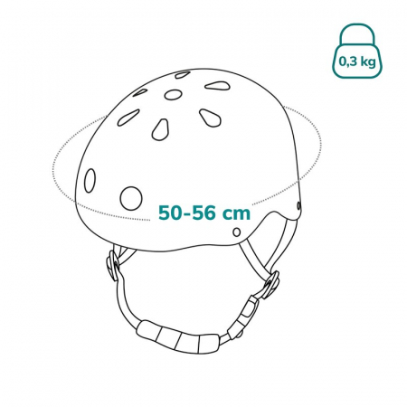 Casca pentru copii, Lionelo, Reglabila 50-56 cm, Din ABS si EPS, Conform cu standardul EN1078, Roz [25]