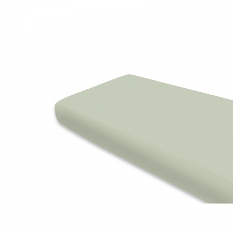 Mobilier si Lenjerie - Cearceaf cu elastic, MimiNu, Jerse, Pentru pat 160x80 cm, Material certificat Oeko Tex Standard 100, Olive