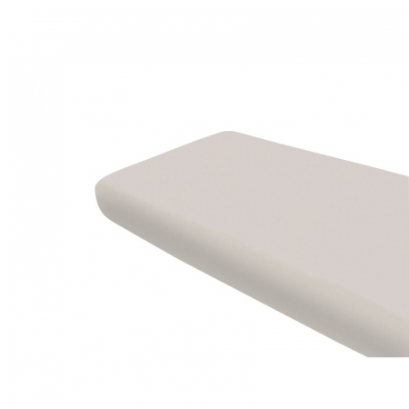 Mobilier si Lenjerie - Cearceaf cu elastic, MimiNu, Pentru pat 160x80 cm, Din bumbac certificat Oeko Tex Standard 100, Colectia Royal, Beige