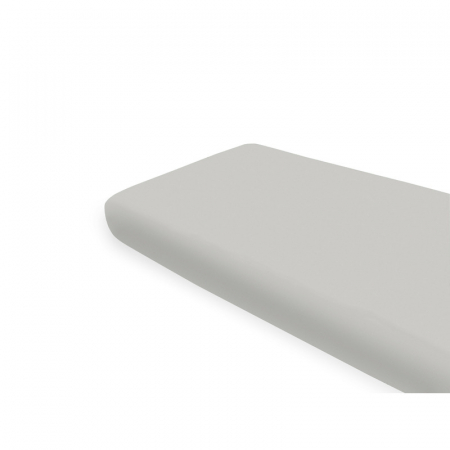 Mobilier si Lenjerie - Cearceaf cu elastic, MimiNu, Pentru pat 160x80 cm, Din bumbac certificat Oeko Tex Standard 100, Colectia Royal, Grey