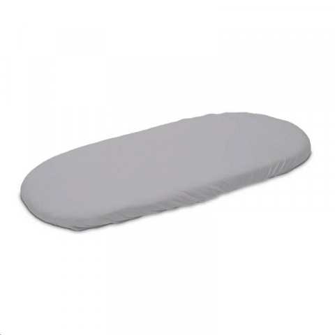 Mobilier si Lenjerie - Cearceaf cu elastic, New Baby, Pentru landou, Din Bumbac, 35 x 75 cm, 0 luni+, Grey