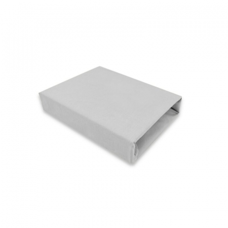 Mobilier si Lenjerie - Cearceaf cu elastic, Qmini, Pentru patut co-sleeper, Aurora, Dimensiune 76 x 43 cm, Din bumbac certificat Oeko Tex Standard 100, Gray