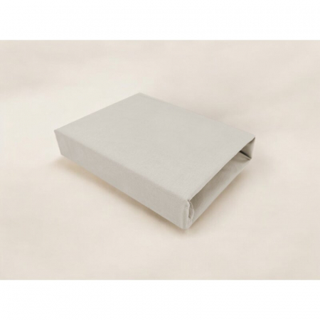 Cearceaf cu elastic, Qmini, Pentru patut co-sleeper, Theo, Dimensiune 85 x 46 cm, Din bumbac certificat Oeko Tex Standard 100, Beige [1]