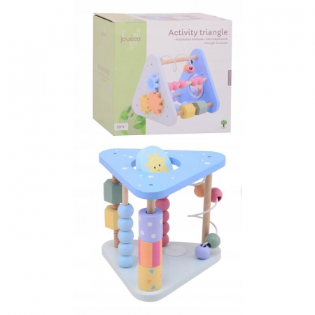 Centru de activitati, Joueco, Triunghi, Cu numaratoare, Cu sortator, 12 luni+, Multicolor [2]