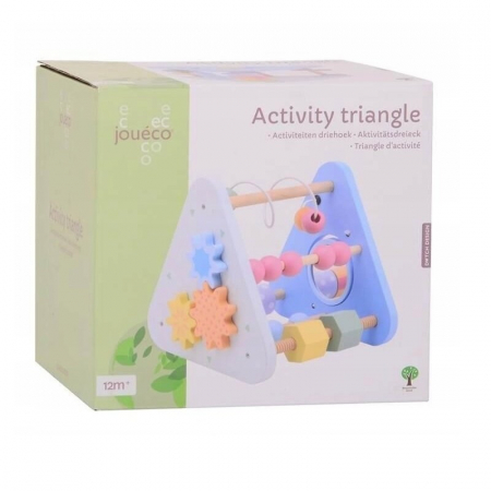 Centru de activitati, Joueco, Triunghi, Cu numaratoare, Cu sortator, 12 luni+, Multicolor [3]