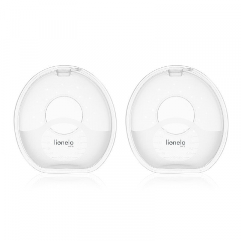 Pentru Mama - Colectoare san, Lionelo, 2 buc, 60 ml, fara BPA, Ergonomice, Compatibile cu orice sutien, Transparent