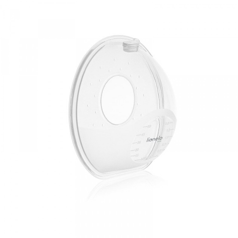 Colectoare san, Lionelo, 2 buc, 60 ml, fara BPA, Ergonomice, Compatibile cu orice sutien, Transparent [3]