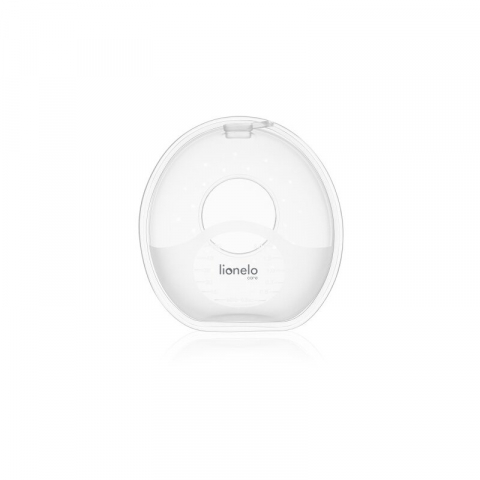 Colectoare san, Lionelo, 2 buc, 60 ml, fara BPA, Ergonomice, Compatibile cu orice sutien, Transparent [4]