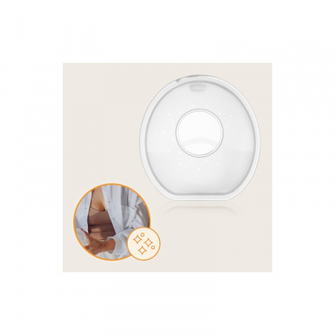 Colectoare san, Lionelo, 2 buc, 60 ml, fara BPA, Ergonomice, Compatibile cu orice sutien, Transparent [10]