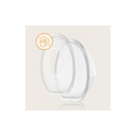 Colectoare san, Lionelo, 2 buc, 60 ml, fara BPA, Ergonomice, Compatibile cu orice sutien, Transparent [7]