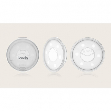 Colector de lapte, Lionelo, Milky, 2 buc, Se potriveste tuturor sutienelor, Cutie depozitare igienica inclusa, Fara bisfenol A, Capacitate 40 ml, Transparent [13]