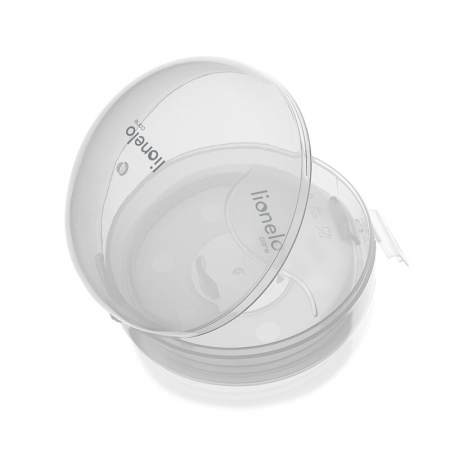 Colector de lapte, Lionelo, Milky, 2 buc, Se potriveste tuturor sutienelor, Cutie depozitare igienica inclusa, Fara bisfenol A, Capacitate 40 ml, Transparent [8]
