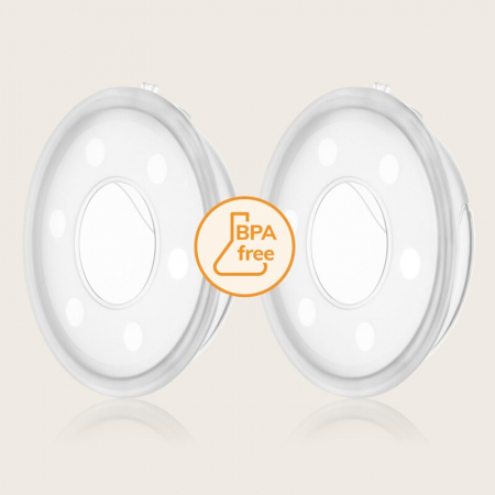 Colector de lapte, Lionelo, Milky, 2 buc, Se potriveste tuturor sutienelor, Cutie depozitare igienica inclusa, Fara bisfenol A, Capacitate 40 ml, Transparent [20]