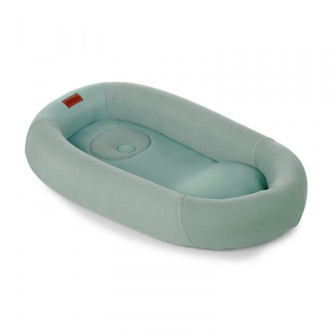 Mobilier si Lenjerie - Cosulet confortabil pentru bebelusi, Jane, Joy Baby Nest, Material respirabil 3D, Cu perna pentru prevenire plagiocefalie, Botanic