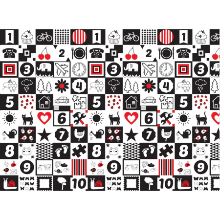 Covoras de joaca, Bocioland, Happy Day, Pliabil, Protectie impotriva loviturilor, Dimensiune mare, 200 x 150 cm, Cu Imprimeu pe ambele parti, Potrivit pentru utlizare atat in interior, cat si in exter [2]