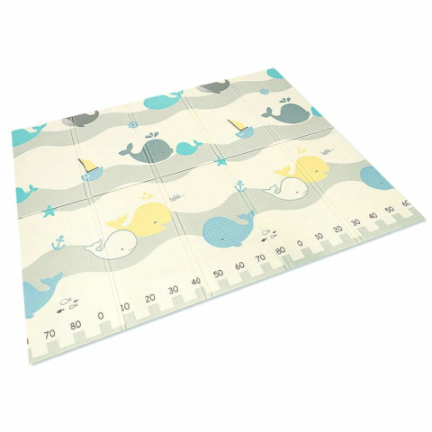 Covoras de joaca, Bocioland, Water City, Pliabil, Protectie impotriva loviturilor, Dimensiune mare, 180 x 150 cm, Cu Imprimeu pe ambele parti, Potrivit pentru utlizare atat in interior, cat si in exte [5]