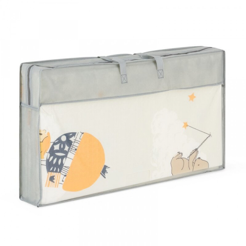 Covoras de joaca, Petite&Mars, Reversibil, Include geanta pentru transport, Pliabil si impermeabil, Non-toxic, 197 x 147 x 1 cm, Campy Mountains, 0 luni+, Multicolor [3]