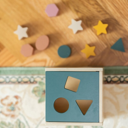 Cub de activitati, Petite&Mars, Gravity Wood of Mars, Cu 12 piese, 12 luni+, Multicolor [4]
