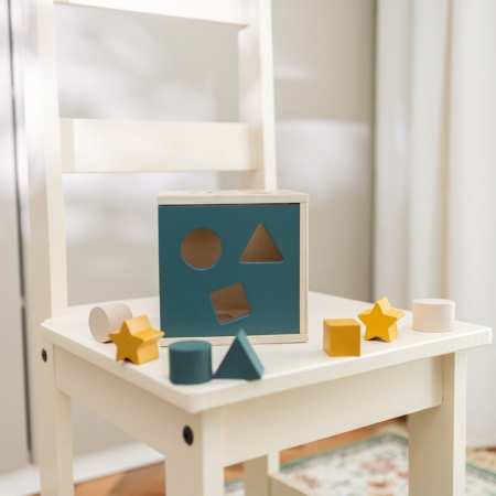 Cub de activitati, Petite&Mars, Gravity Wood of Mars, Cu 12 piese, 12 luni+, Multicolor [3]