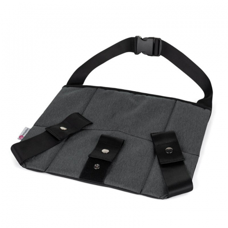Pentru Mama - Deviator centura siguranta, Petite&Mars, Beltley, Pentru gravide, Grey