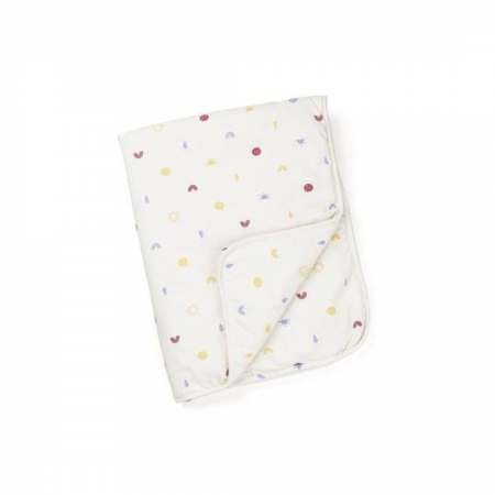 Mobilier si Lenjerie - Doomoo - Paturica ultradelicata bumbac organic, Happy Colors