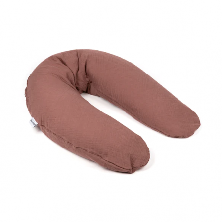 Pentru Mama - Doomoo - Perna mare 3 in 1 Comfy Big Tetra Brick din bumbac organic: perna gravide, suport pentru hranire, suport pentru bebe