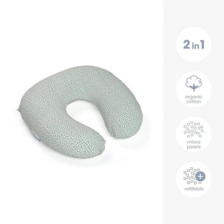 Doomoo - Perna pentru alaptat 2 in 1 Softy Cloudy kaki [1]