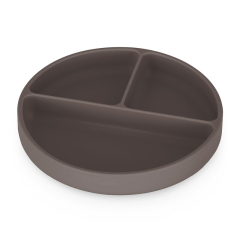 Farfurie compartimentata, Petite&Mars, Take&Match, Din silicon, Rotunda, Cu ventuza si 3 compartimente, Adecvata pentru masina de spalat vase si microunde, Nu absoarbe mirosuri, Fara BPA, 500 ml, 6 lu [1]
