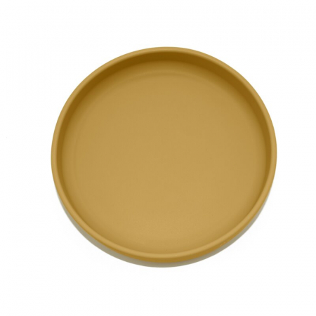 Farfurie, Petite&Mars, Take&Match, Din silicon, Cu ventuza, Fara BPA, 6 luni+, 400 ml, Ocru [4]
