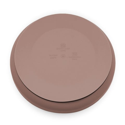 Farfurie, Petite&Mars, Take&Match, Din silicon, Cu ventuza, Fara BPA, Adecvata pentru masina de spalat vase si microunde, Nu absoarbe mirosuri, 6 luni+, 400 ml, Velvet Latte, Maro pudrat [2]