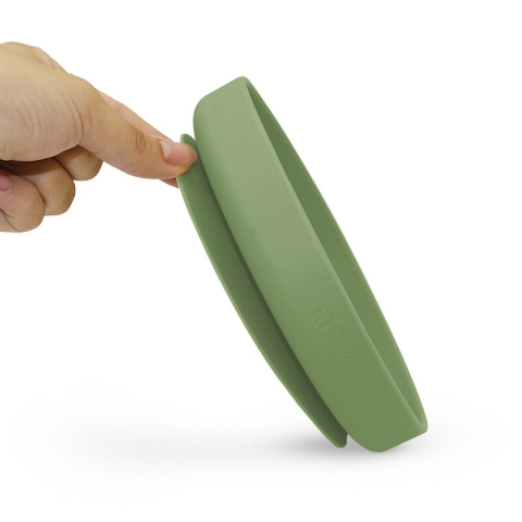 Farfurie, Petite&Mars, Take&Match, Din silicon, Cu ventuza, Fara BPA, Adecvata pentru masina de spalat vase si microunde, Nu absoarbe mirosuri, 6 luni+, 400 ml, Sweet Pea, Verde [3]