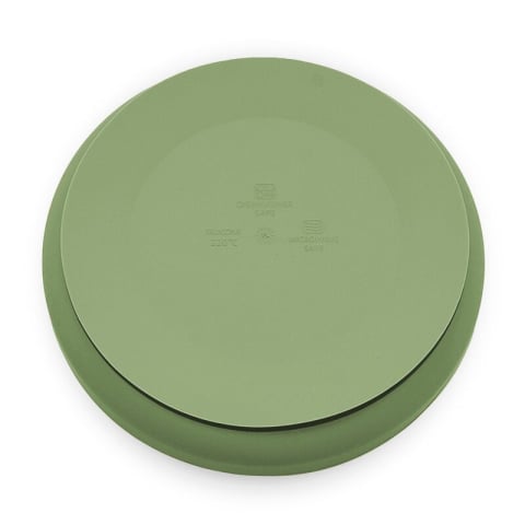 Farfurie, Petite&Mars, Take&Match, Din silicon, Cu ventuza, Fara BPA, Adecvata pentru masina de spalat vase si microunde, Nu absoarbe mirosuri, 6 luni+, 400 ml, Sweet Pea, Verde [2]