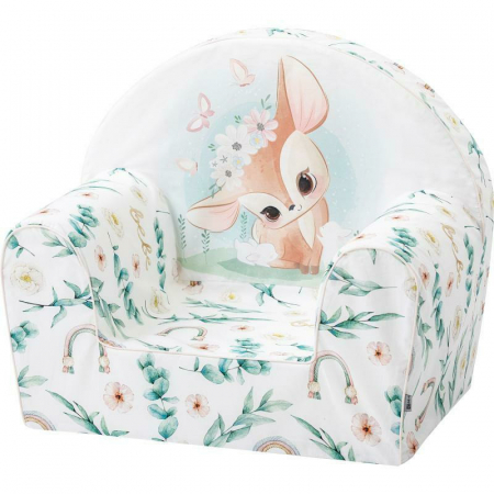 Mobilier si Lenjerie - Fotoliu din burete, Bubaba, Pentru copii Green Magic, 9 luni - 5 ani, Cu Husa detasabila