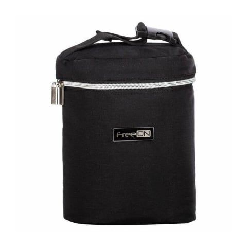 Transport si Relaxare - Geanta biberon, FreeON, Double Style, Pentru 2 biberoane, Mentine continutul atat cald, cat si rece, Black