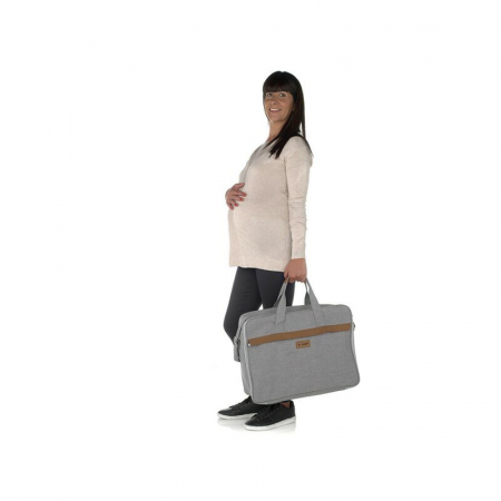Geanta de voiaj spital, Jane, Cu compartiment impermeabil 41 x 50 x 7 cm, Dim Grey [4]