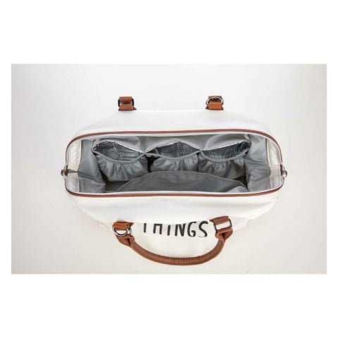 Geanta mamici, FreeON, Mommy things, Spatioasa si practica, Cu multiple buzunare, Include si 2 genti mai mici, Beige [4]