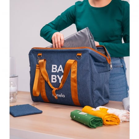 Geanta pentru mamicI, Lionelo, Ida, Cu multiple compartimente, Negru [19]