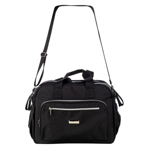 Geanta pentru scutece, FreeON, Style, Impermbeabila, Cu multiple buzunare, Dimensiune compacta, 39x32x18 cm, Black [4]