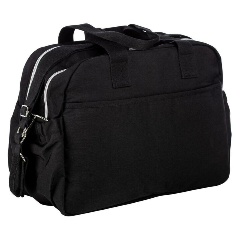 Geanta pentru scutece, FreeON, Style, Impermbeabila, Cu multiple buzunare, Dimensiune compacta, 39x32x18 cm, Black [5]