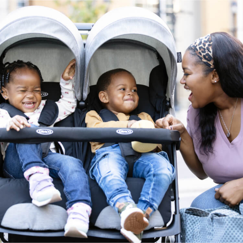 Graco - Carucior de gemeni DuoRider Steeple Gray [6]