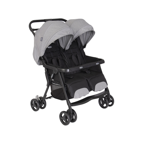 Transport si Relaxare - Graco - Carucior de gemeni DuoRider Steeple Gray