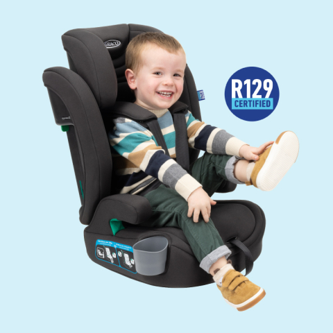 Graco - Scaun auto Eldura Midnight, 76-150 cm, certificat R129 [5]