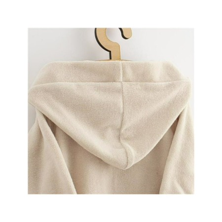 Halat de baie, New Baby, Pentru copii, Cu buzunare, Cu cordon, Marime 80/86, Dim bumbac 100%, Comfortably beige [1]