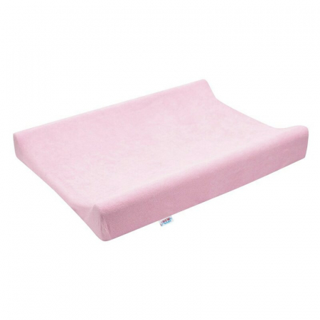 Mobilier si Lenjerie - Husa, New Baby, Universala, Pentru saltea de infasat, Cu elastic, Din bumbac terry, Placut la atingere, 50x70 cm, 0 luni+, Pink