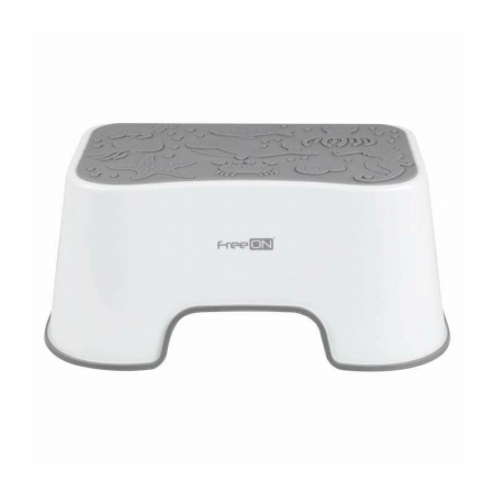 Inaltator de baie, FreeON, Antiderapant, Cu baza antialunecare, 38 x 36 x 16 cm, White/Grey [1]