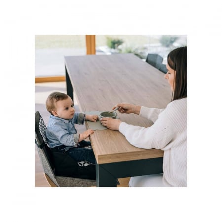 Inaltator scaun masa, FreeON, Fold and Go, Portabil 2 in 1, Conform cu standardele europene EN16120, EN71-3:2021, Black and White [6]