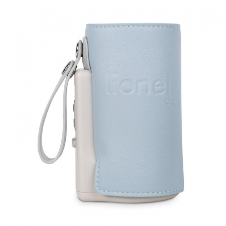 Incalzitor biberoane, Lionelo, ThermUp Go Plus, Portabil, Cu aspect elegant, Temperatura constanta pana la 24 h, Incarcare USB, Albastru deschis [8]