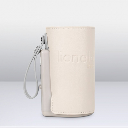 Incalzitor biberoane, Lionelo, ThermUp Go Plus, Portabil, Cu aspect elegant, Temperatura constanta pana la 24 h, Incarcare USB, Bej [20]